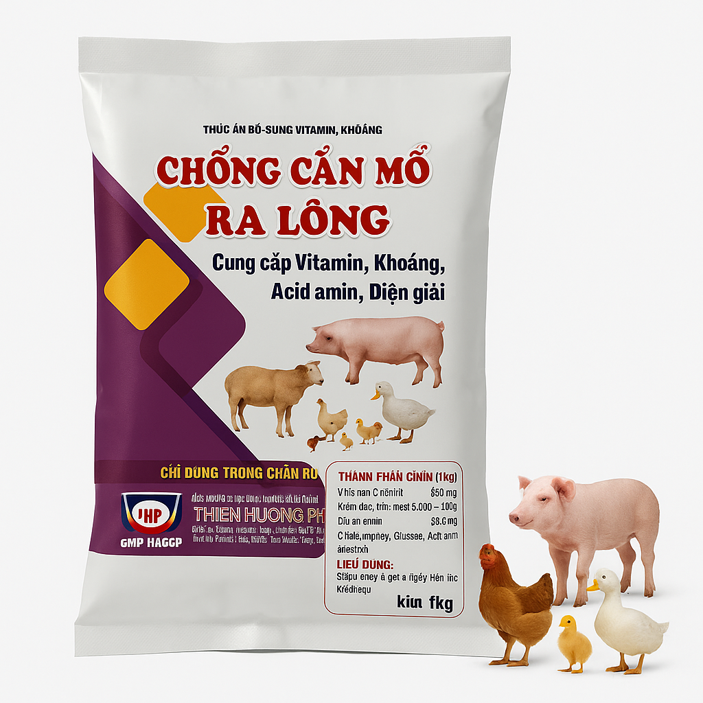 CHỐNG CẮN MỔ – RA LÔNG (gói 1kg)